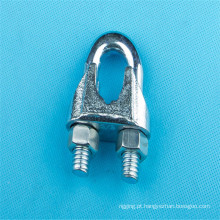 Galv ferro maleável clipe de corda de fio de aço DIN741